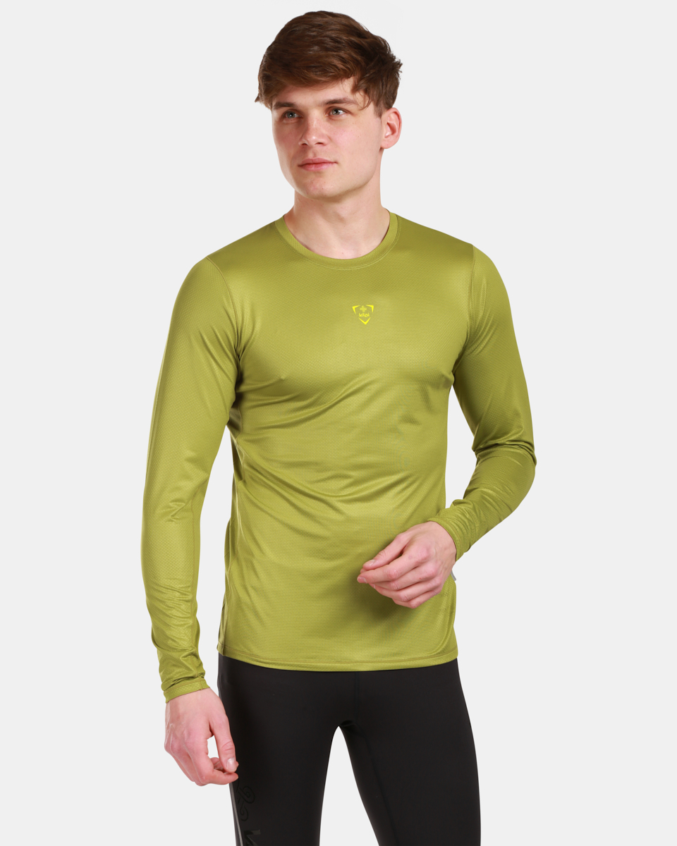 Pánské funkční triko s dlouhým rukávem kilpi spoleto-m zelená 3xl