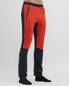 Pánské skialpové kalhoty Silvini Soracte červená/černá Pánské skialpové kalhoty Silvini Soracte červená/černá