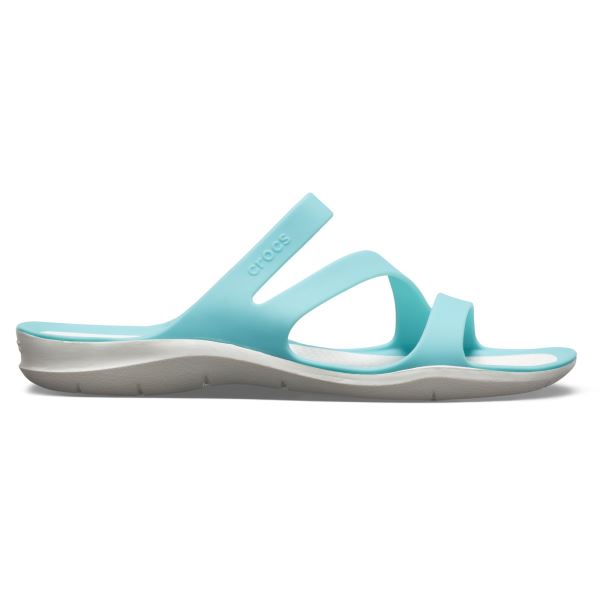 Dámské pantofle Crocs SWIFTWATER Sandal W modrá/bílá