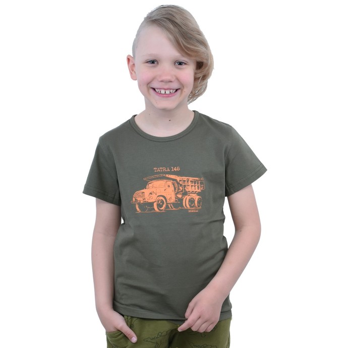 Dětské tričko bushman bob tmavě zelená 116
