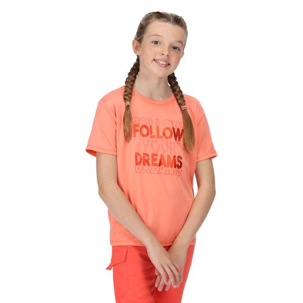 Dětské funkční tričko Regatta ALVARADO VI světle oranžová