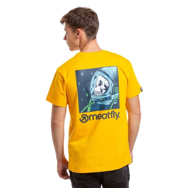 Pánské tričko Meatfly Cosmic žlutá