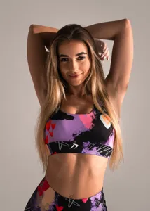 Dámská podprsenka KFIT® Lily Y černá/fialová Dámská podprsenka KFIT® Lily Y černá/fialová