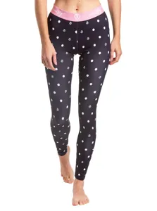 Dámské termo kalhoty Meatfly Taro černá/puntíky Dámské termo kalhoty Meatfly Taro černá/puntíky