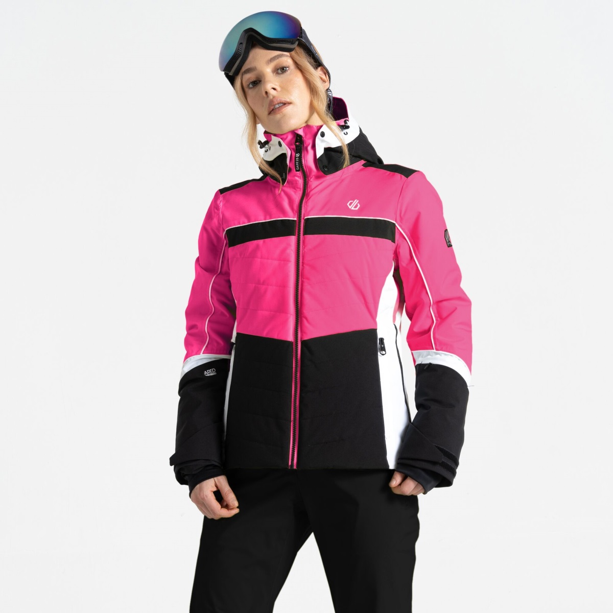 Dámská zimní lyžařská bunda dare2b vitilised růžová/černá 32