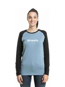 Dámské merino tričko Meatfly Grace modrošedá/černá Dámské merino tričko Meatfly Grace modrošedá/černá