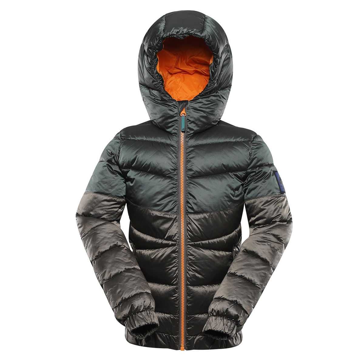 Dětská hi-therm bunda s impregnací alpine pro grollo tmavě zelená 140-146