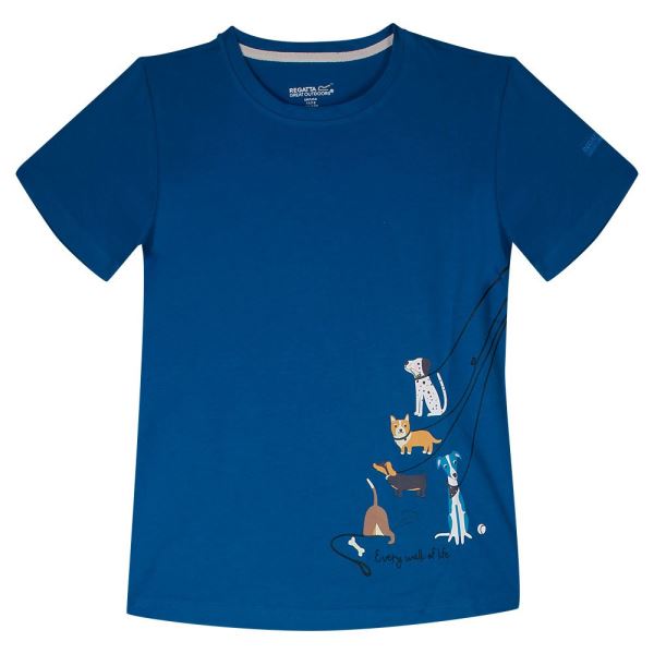 Dětské tričko Regatta BOSLEY III petrolejová modrá