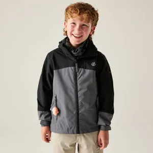 Dětská outdoorová bunda Dare2b EXPLORE III černá/šedá Dětská outdoorová bunda Dare2b EXPLORE III černá/šedá