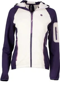 Dámská zateplená mikina GTS 405951 bílá/fialová Dámská zateplená mikina GTS 405951 bílá/fialová