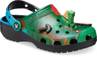 Unisex boty Crocs MINECRAFT zelená Unisex boty Crocs MINECRAFT zelená