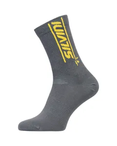 Unisex bikové ponožky Silvini Avella tmavě šedá/žlutá Unisex bikové ponožky Silvini Avella tmavě šedá/žlutá