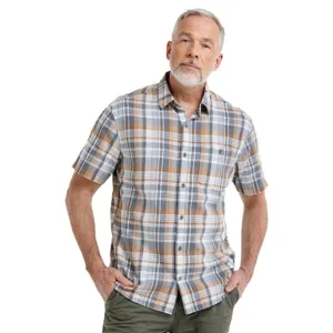 Pánská košile BUSHMAN YOPAL modrá/oranžová Pánská košile BUSHMAN YOPAL modrá/oranžová