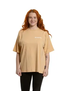 Dámské tričko Meatfly Vexey béžová/bílá Dámské tričko Meatfly Vexey béžová/bílá