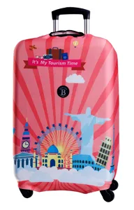 Obal na cestovní kufr BERTOO - Tourism time Obal na cestovní kufr BERTOO - Tourism time