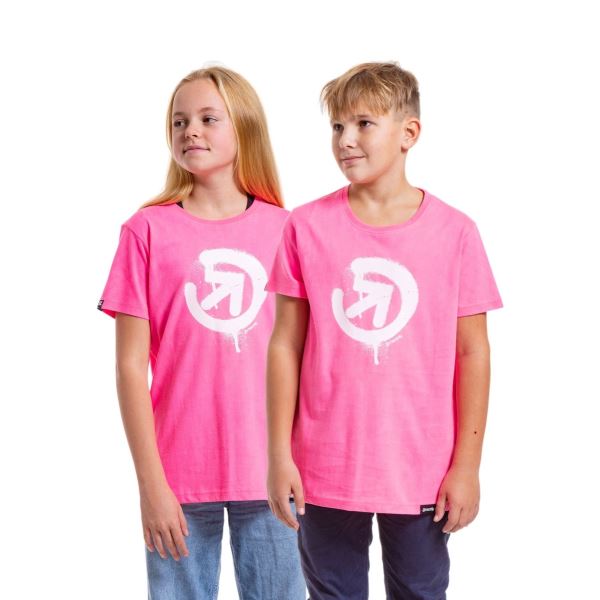 Dětské tričko Meatfly Sprayed růžová