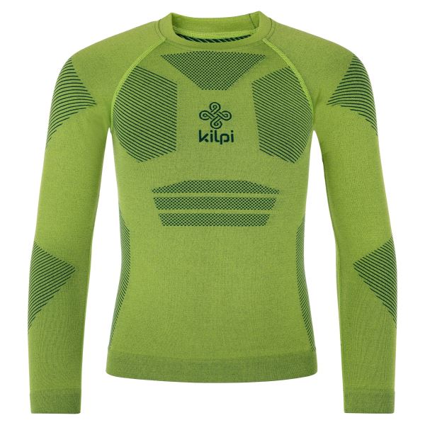 Chlapecké funkční triko s dlouhým rukávem Kilpi NATHAN-JB světle zelená