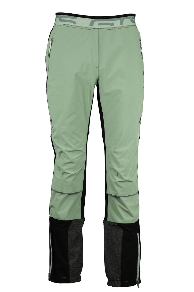 Levně Dámské outdoorové kalhoty gts 606432 světle zelená 3xl
