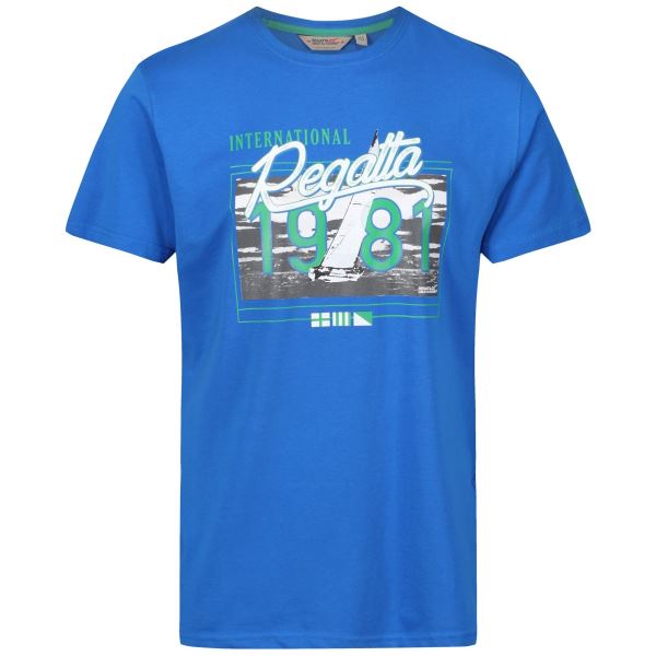 Pánské tričko Regatta CLINE III modrá