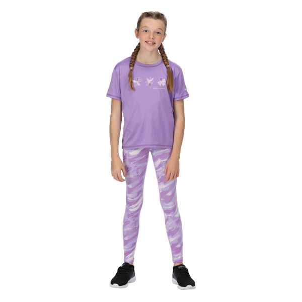 Dětské funkční tričko Regatta ALVARADO VI tmavě fialová