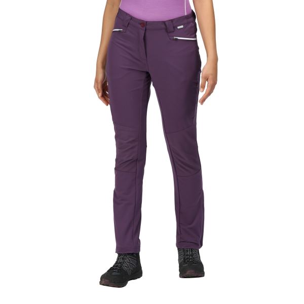 Dámské softshellové kalhoty Regatta QUESTRA III fialová