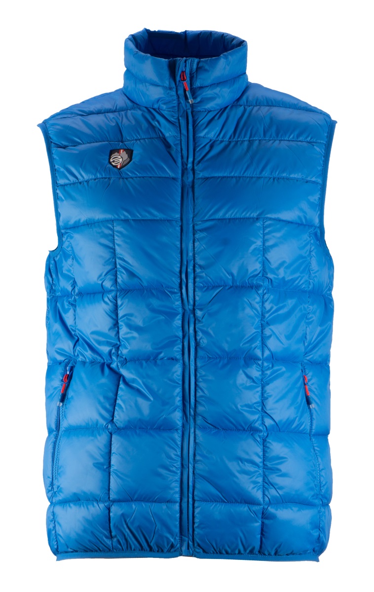 Pánská prošívaná vesta gts 501312 modrá m