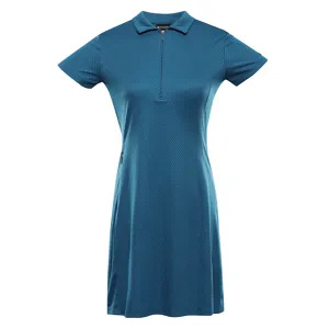 Dámské rychloschnoucí šaty s cool dry ALPINE PRO EDELA 2 modrá