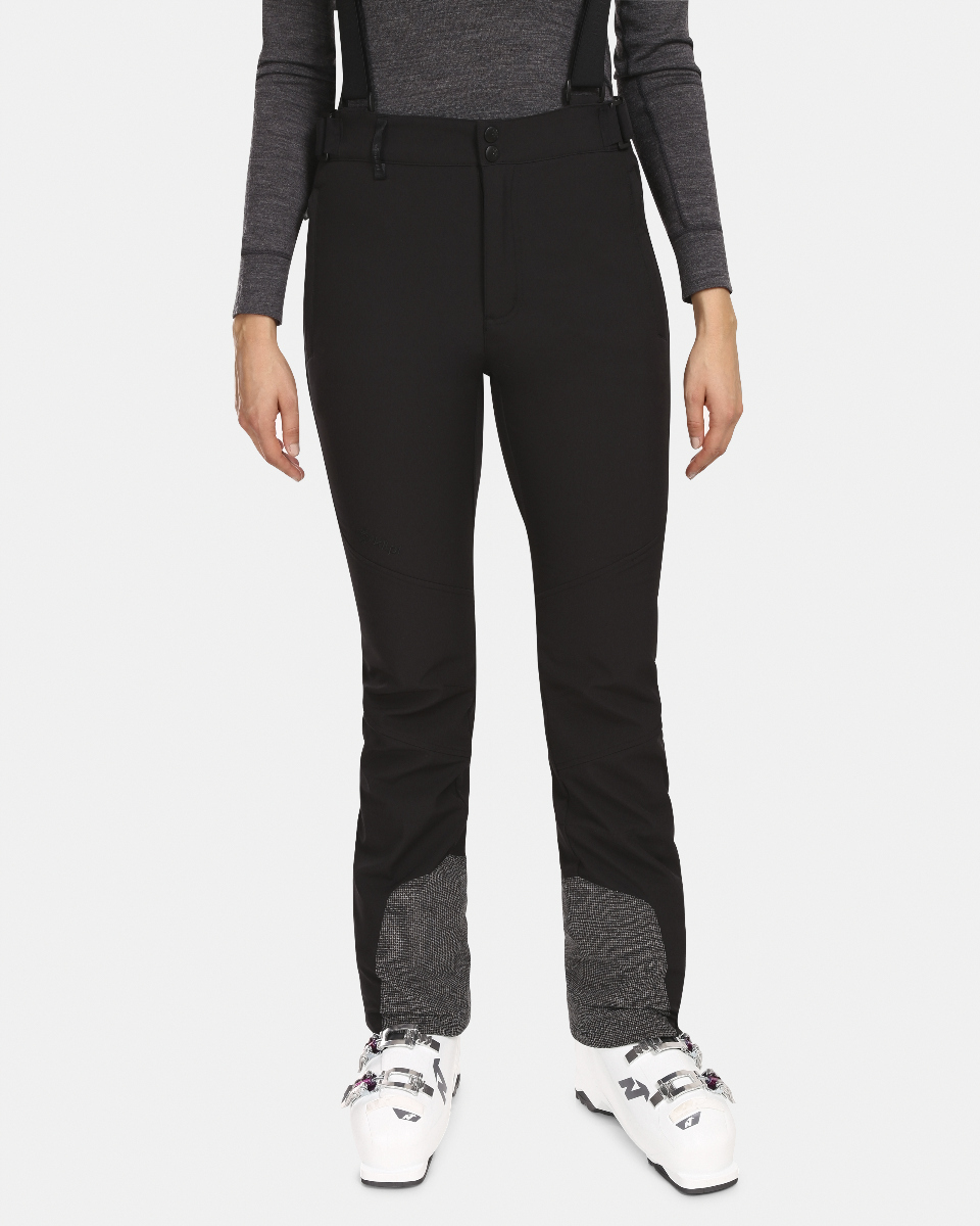 Dámské softshellové lyžařské kalhoty kilpi rhea-w černá 36s
