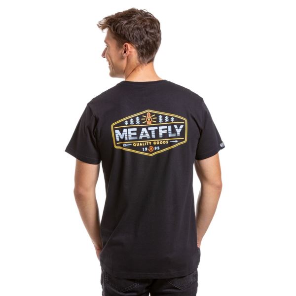 Pánské tričko Meatfly Lampy černá