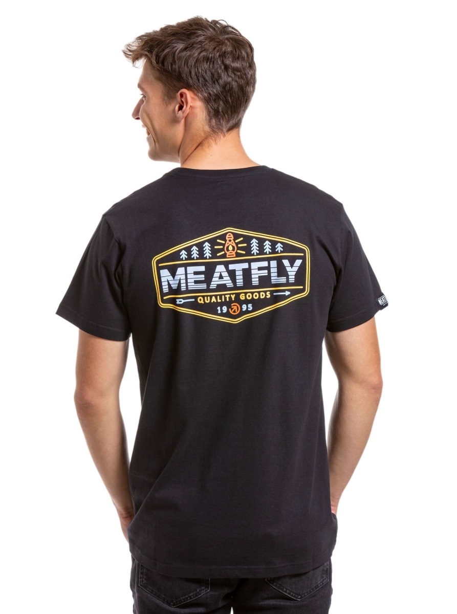 Pánské tričko meatfly lampy černá xxl