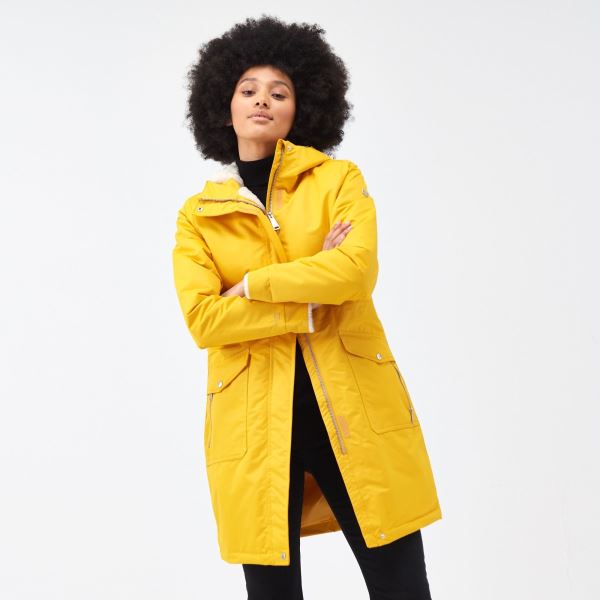 ﻿Dámský zimní kabát Regatta ROMINE žlutá