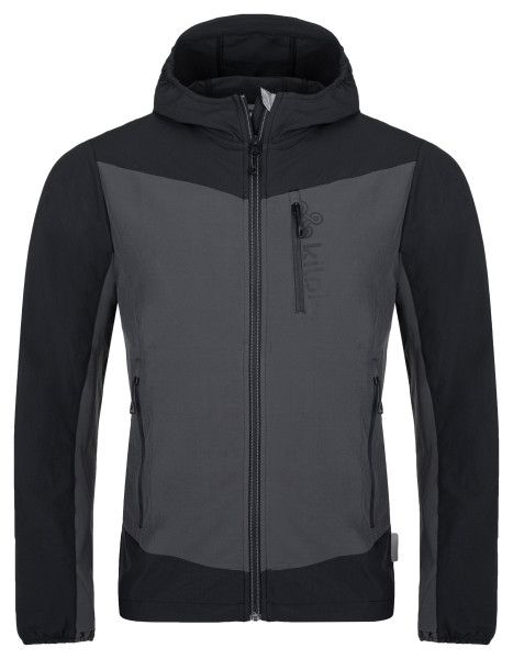 Pánská softshellová běžecká bunda kilpi balans-m tmavě šedá xs