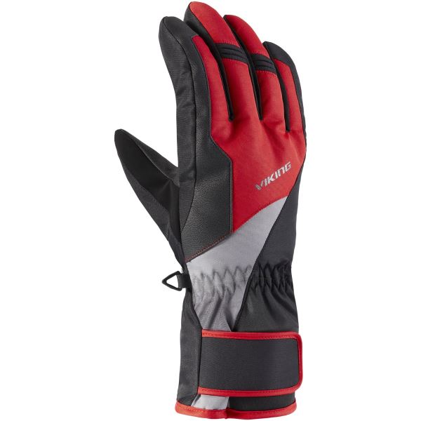 Pánské lyžařské rukavice Santo černá/červená
