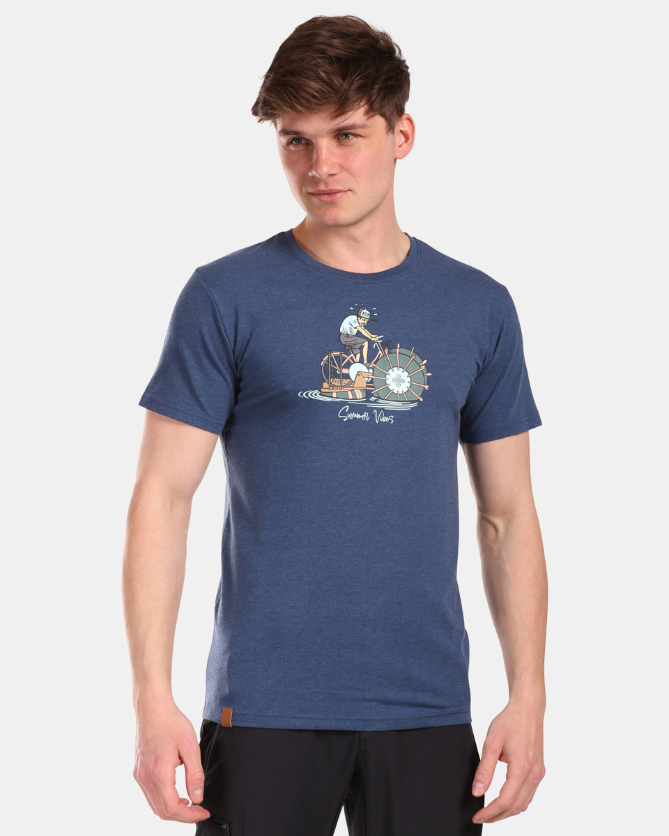 Pánské bavlněné tričko kilpi vibe-m tmavě modrá 3xl