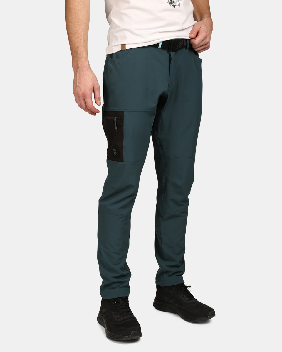 Pánské outdoorové kalhoty kilpi ligne-m tmavě zelená 5xl