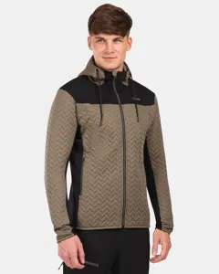 Pánská zateplená fleecová mikina s kapucí Kilpi NEVIA-M zelená Pánská zateplená fleecová mikina s kapucí Kilpi NEVIA-M zelená