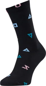 Unisex cyklo ponožky Silvini Dogana černá/tyrkysová Unisex cyklo ponožky Silvini Dogana černá/tyrkysová