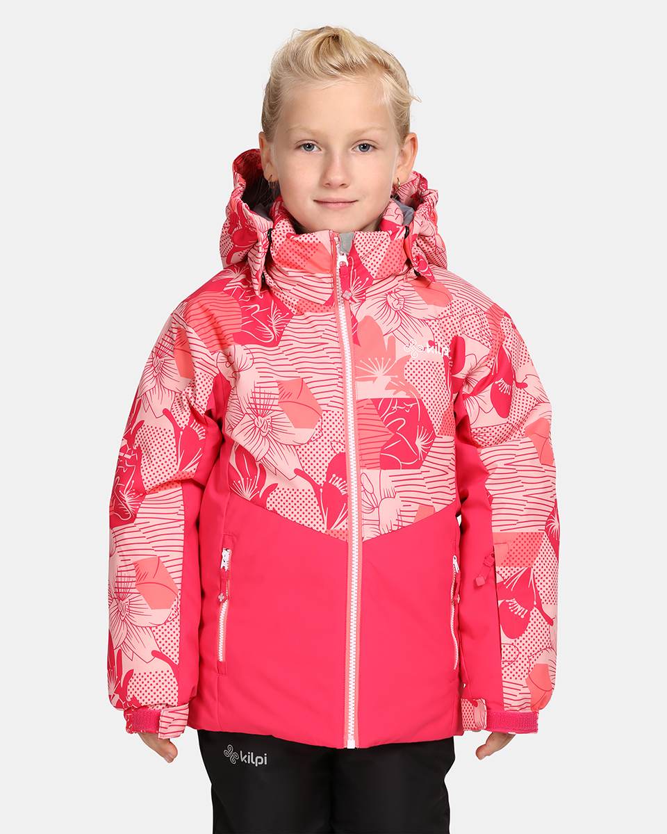 Dívčí lyžařská bunda kilpi samara-jg růžová 134-140