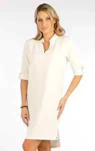 Dámské šaty s krátkým rukávem 5F067 LITEX smetanová Dámské šaty s krátkým rukávem 5F067 LITEX smetanová