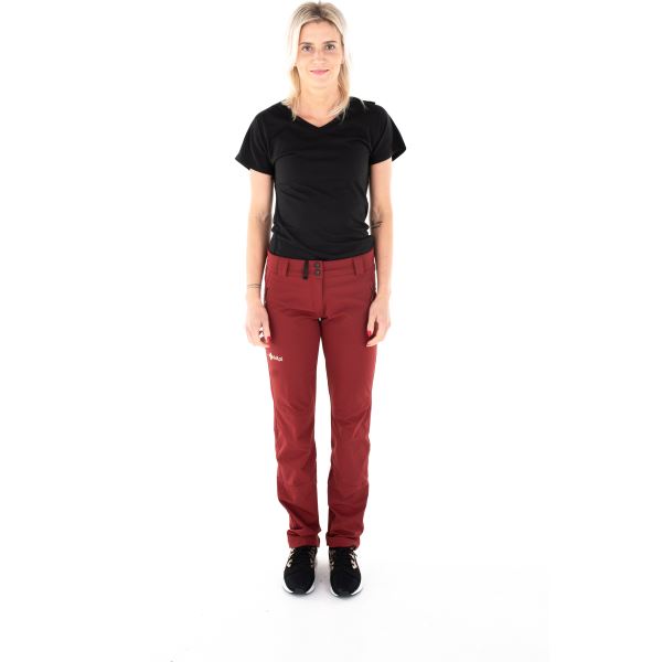 Dámské outdoorové kalhoty KILPI LAGO-W tmavě červená