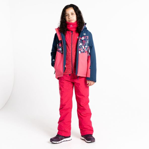 Dívčí zimní outfit HUMOUR II tmavě modrá/růžová