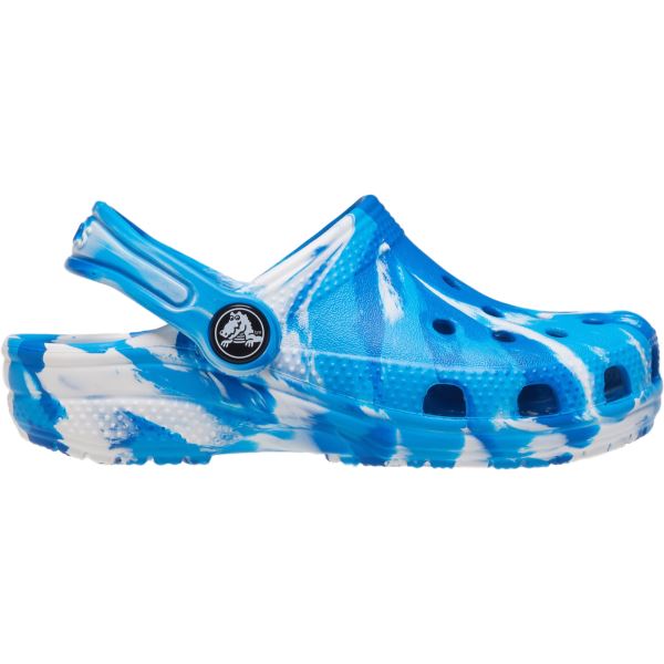 Dětské boty Crocs CLASSIC MARBLED modrá