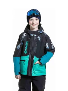 Dětská SNB & SKI bunda Meatfly Bangito černá/tyrkysová Dětská SNB & SKI bunda Meatfly Bangito černá/tyrkysová