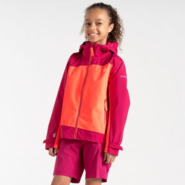 Dětská outdoorová bunda Dare2b EXPLORE oranžová/růžová