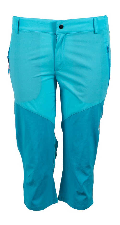 Dámské outdoorové 3/4 kalhoty gts 6056 tyrkysová 34