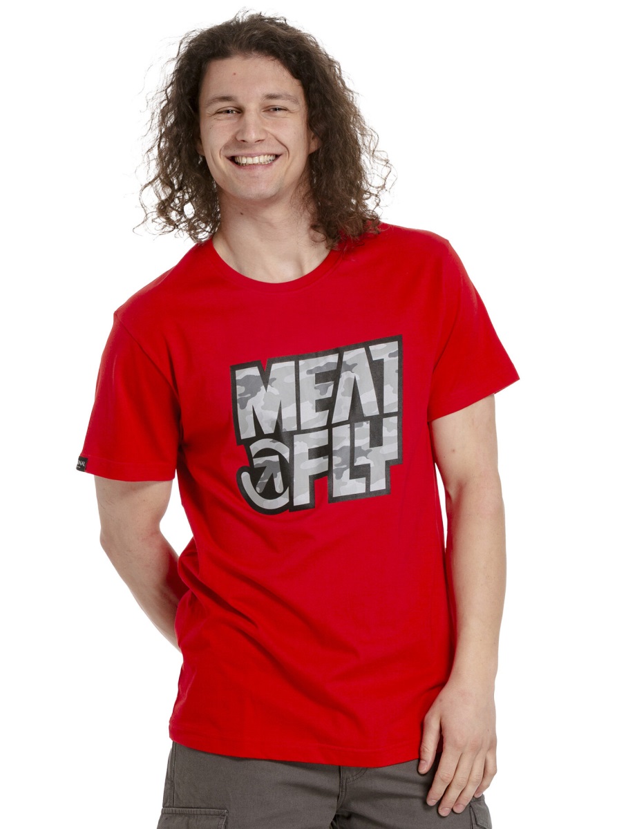 Pánské tričko meatfly repash červená l
