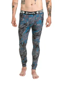 Pánské termo kalhoty Meatfly Sloan šedá/modrá Pánské termo kalhoty Meatfly Sloan šedá/modrá