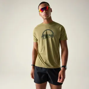 Pánské funkční tričko Dare2b TECH II khaki Pánské funkční tričko Dare2b TECH II khaki