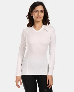 Dámské funkční triko s dlouhým rukávem Kilpi SPOLETO-W bílá Dámské funkční triko s dlouhým rukávem Kilpi SPOLETO-W bílá