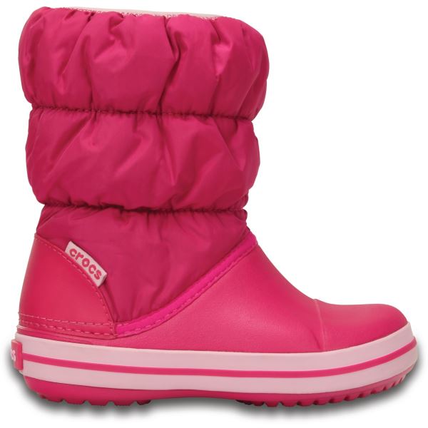 Dětské zimní boty Crocs WINTER PUFF růžová